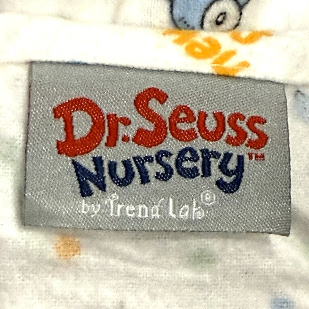Dr Seuss Nursery Baby Blanket Cotton Flannel Swaddle New Fish Print Trend Lab